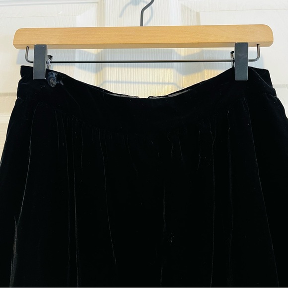 Vintage Dennis Goldsmith Elegant Black Velvet Skirt Size 8 - Picture 5 of 10